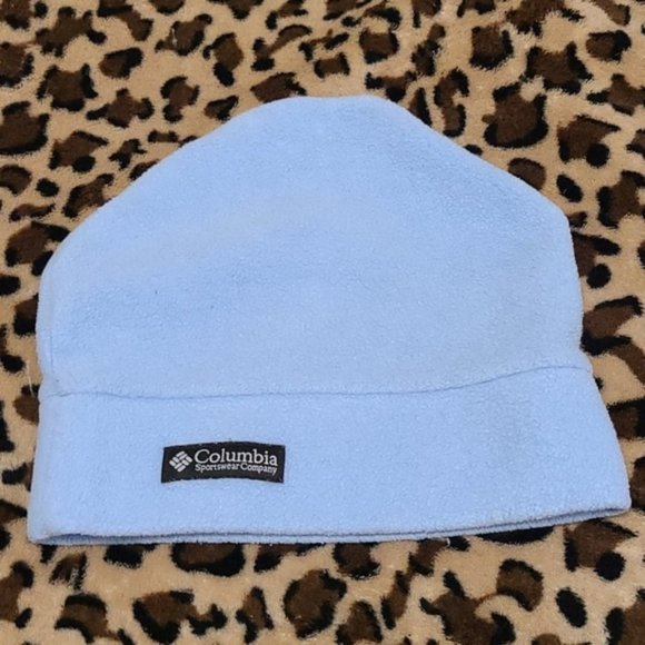 Youth Columbia Aqua Blue Fleece Beanie Youth L/XL